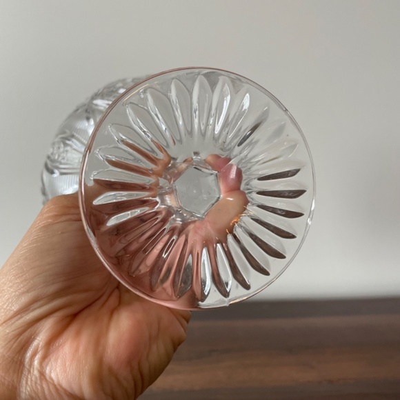 Vintage Dessert Dish, Glass Pedestal Candy Dish or Dessert Dish 5.5" H x 5" W - Picture 6 of 9